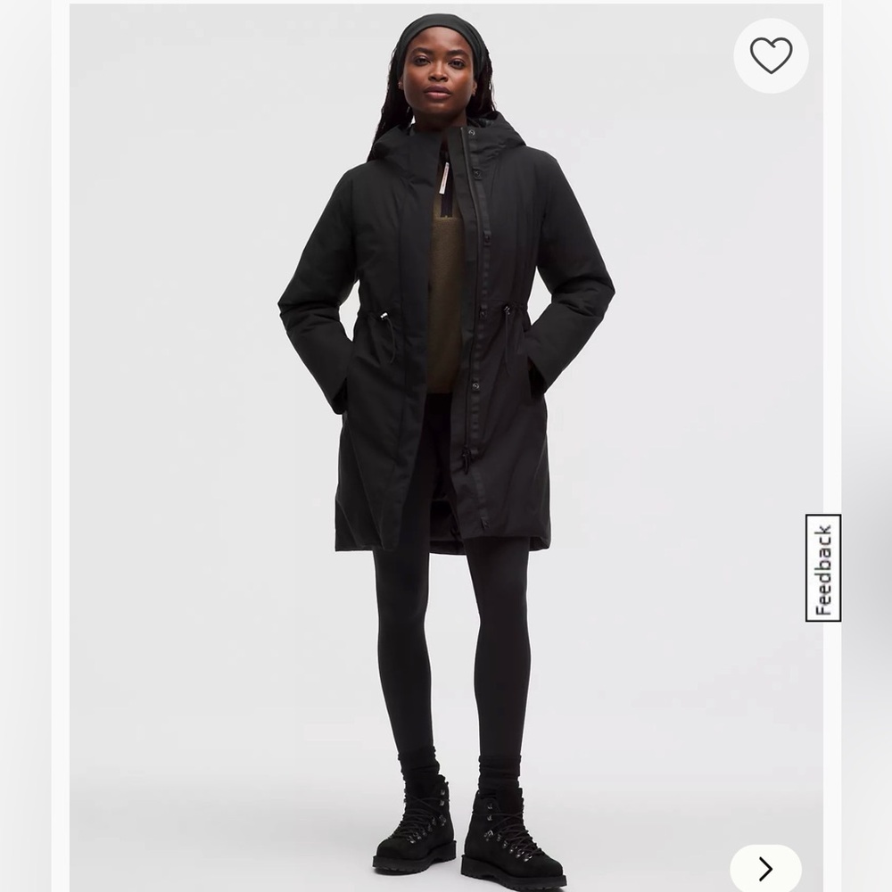 Lululemon Waterproof Insulated Cinch-Waist Parka - Size 4